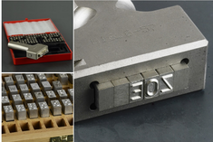 Young Bros Stamp Works 1/4" Steel Set Marking Kit + Holder 106 pcs