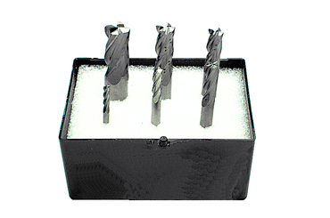 Rapidkut 6 Pc. Solid Carbide TiN Coated Carbide Single-End End Mill Set DD75CEM1BN