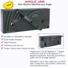 SNAP Jaws ANGLE JAW for 6" Kurt style Vises 6ANG-250