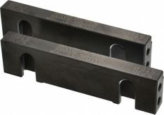 SNAP Jaws 6" HARD VISE JAWS with 5/16" STEP for 6" Kurt Vise 6HSJ-302