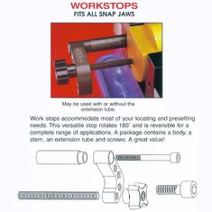 SNAP Jaws 6" Work Stop for Kurt Vises 6WSP-13