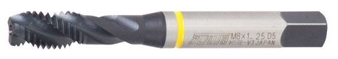 Sowa 1-1/2-6, 4 Flute, H4, HSSE-V3 Yellow Ring Spiral Flute Tap 123-477