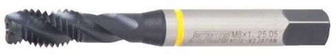 Sowa 5/16-24, 3 Flute, H3, HSSE-V3 Yellow Ring Spiral Flute Tap 123-386