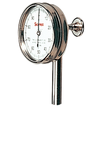 Starrett .200 Total Range - 0-100 Dial Reading - Back Plunger Dial Indicator