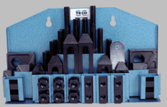 Te-Co Machinist Clamping Set - #20401; 1/2-13 Stud Size; 9/16 T-Slot Size