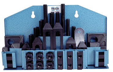 Te-Co Machinist Clamping Set - #20403; 1/2-13 Stud Size; 11/16 T-Slot Size Te-Co Machinist Clamping Set - #20403; 1/2-13 Stud Size; 11/16 T-Slot Size