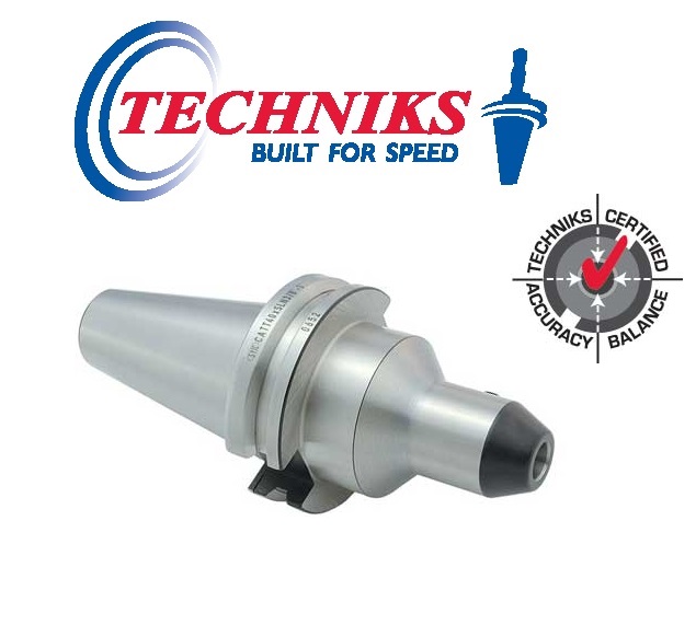 Techniks CT40 3/4 Dual Drive Contact 3.5 Length CAT40 End Mill Holder