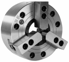 TMX  3-Jaw Extra Large Hole Power Chuck, Direct Mount A2-8, 10" 37711080