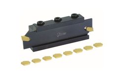 TMX Toolmex GTN Cut-Off & Grooving System with 6-895-6256 Block, 6-895-325 Blade 1" shank 1 1/4"# 5 & 10 Inserts 113-0175-37, .201" Wide 6-895-925