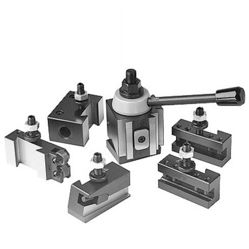 Tool Post Set 5 Holders Piston AXA UpTo 12" Lathe Swing