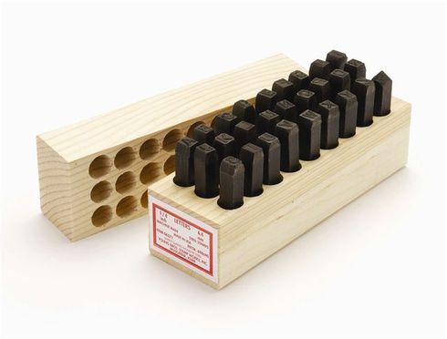 Young Bros. Stamp Works 1/4 inch Steel Set 27 Letter Characters MADE IN USA 