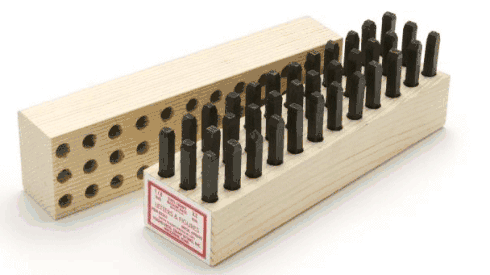 Young Bros Stamp Works 1/8 inch Steel Set 36 Combo Figure Letter Character USA