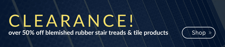 Blemish Discount on Rubber Stair Treads