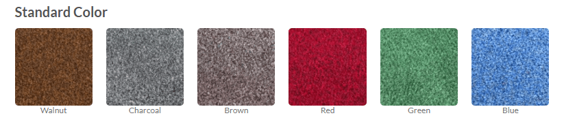 Spectra-Deluxe Olefin Carpet Mats Color Chart