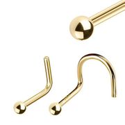 14K Gold 2mm Solid Ball Nose Stud