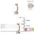 14K Gold Flat Bezel Setting Belly Button Ring