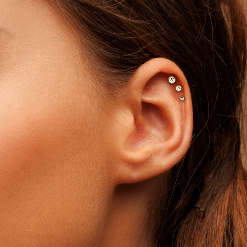 Boucle d'oreille de cartilage en spirale 16G Boucle d'oreille de cartilage de gr