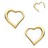 14K Gold Open Heart Seamless 16G Hinged Clicker Ring - Daith, Rook, Helix