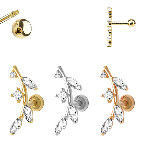 ピアス LESS IS MORE Single sale 14K gold one touch drop earrings il_340x270.5500965977_1r03.jpg