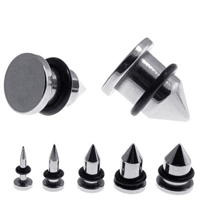 Pair of 316L Bolt Plug Earrings