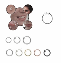 Fake Spring Hoop (Nose, Ear, Lips, Eyebrow, Cartilage, Helix, Septum)