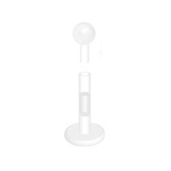 6pcs Clear Bio Flex Flat Top Push In Labret Retainers – 14G 16G – Cheek Lip Ear Cartilage