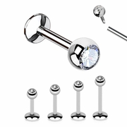 G23 Titanium Monroe, Labret, Cartilage, Helix Stud