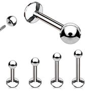 Stylischer Halbmond Labret Piercing - 316L Edelstahl Mit Zirkonia Für Monroe, Tragus & Helix