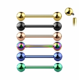 Staafdiameter 1.6 Mm Industriële Piercing Barbell Staaf - Titanium G23, Lengte 32 Mm, Diameter 1,6 Mm, Blauw Industriële Piercing Titanium Staafdiameter 1.6 Mm Industriële Piercing Barbell Staaf - Titanium G23, Lengte 32 Mm, Diameter 1,6 Mm, Blauw Industriële Piercing Titanium