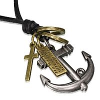 Vintage Leather Necklace - Hook