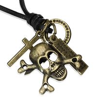 Vintage Leather Necklace - Pirate