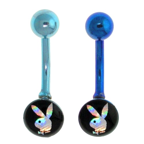 Playboy Pure Titanium Foil Belly Button Ring
