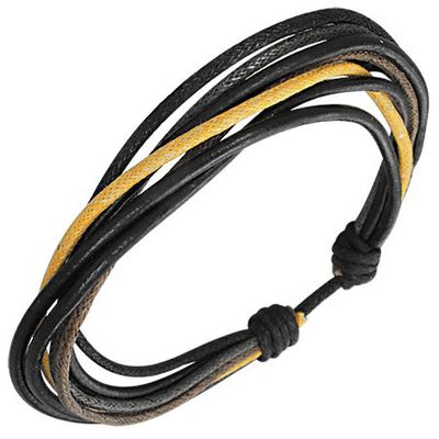 Trendy Celeb Leather Cord Bracelet - Freedom