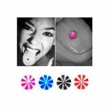 fake vibrating tongue piercing Vibrating Oral Sex Tongue Ring For Him or Her Tongue Vibe Massager Ring