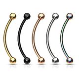 316L Wear Resistant Snake Eyes Tongue Ring Barbell