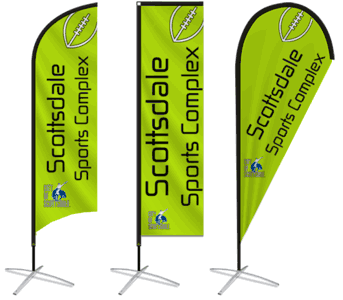 Custom Feather Flags 15'x2.5' - Unlimited Colors - No Set up Fees! 