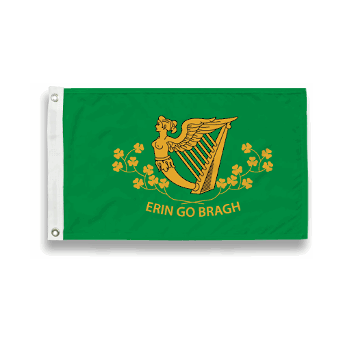 Akacha Aufkleber Set – 4X Flagge Erin Go Bragh Irland, Vinyl, Wasserdicht