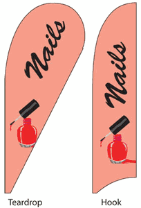 Feather Flags Message -  25