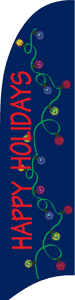Holiday Twirler Flags - 10