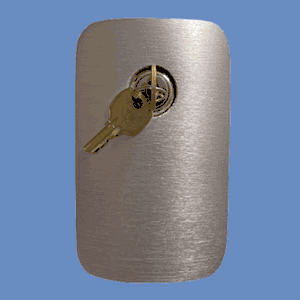 Internal Halyard Doors for Aluminum Flagpoles w/ Lock & Keys - 6" Butt Diameter Only