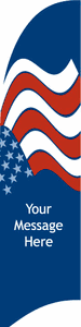 Patriotic Twirler Flag - 2