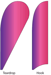 Pink Paradise Feather Flags