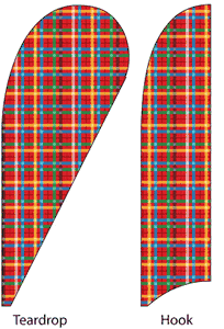 Plaid Feather Flags