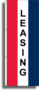   Tall Vertical Message Flags - Leasing