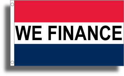 We Finance Flag  ( Red, White & Blue)