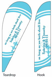 Wedding Feather Flag - 9