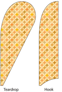 Yellow Star Feather Flags
