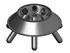 Drucker Horizon 6x(5-15ml) 3350 RPM Fixed Speed Angled Rotor Centrifuge, Analog Timer, 614B