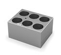 IKA DB 4.7 Single Heating Block for 6 x 25mm Round Buttom Tubes, 4469200