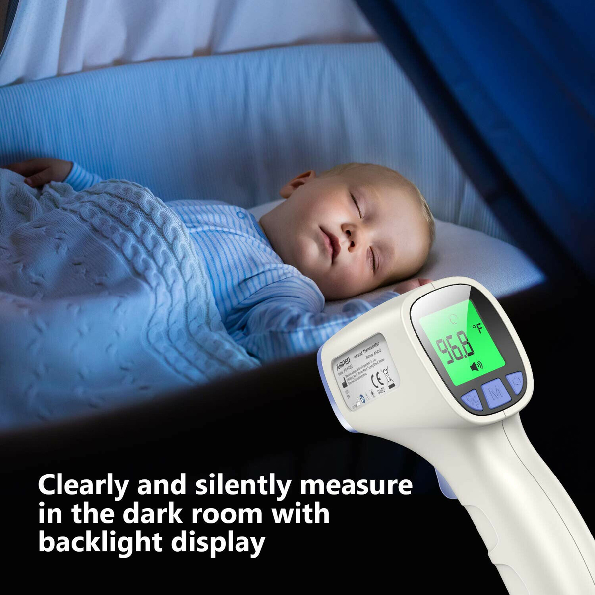Jumper Noncontact Forehead Thermometer, FDA/CE Approved, JPDFR202